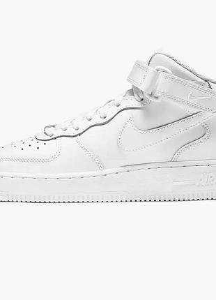 Кросівки жіночі nike air force 1 mid le (gs) white dh2933-111