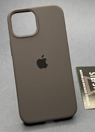 Чохол silicone case cover full для iphone 13 mini 5.4 з мікрофіброю силіконовий протиударний