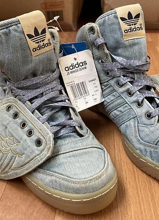 Adidas originals кросівки, jeremy scott wings denim shoes розмір 41