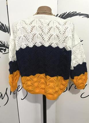 Світер ажурний ручна робота hand made 3