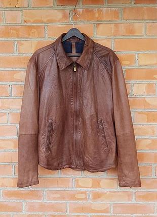 Massimo dutti кожанка куртка кожаная оригинал (xl)