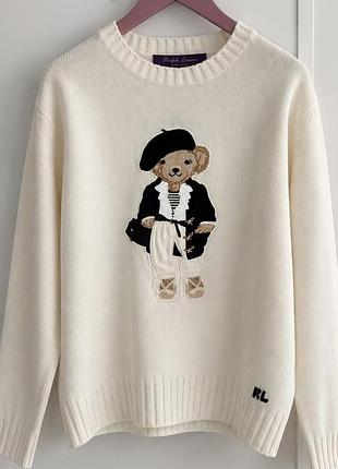 Светр ralph lauren polo bear оригінальний, новий з ярликами, виготовлений в італії. оригінал