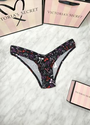 Хлопковые трусики-танга с логотипом. pink. victoria’s secret. оригинал 🇺🇸