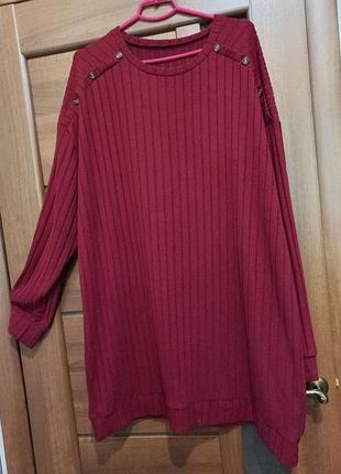 Бордова кофта 6xl 3