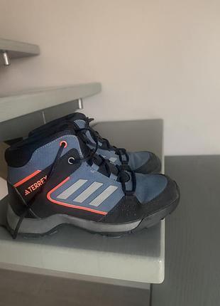 Черевики для підлітків adidas terrex hyperhiker сині, розмір 35.5, довжина устілки 22.2 см 3