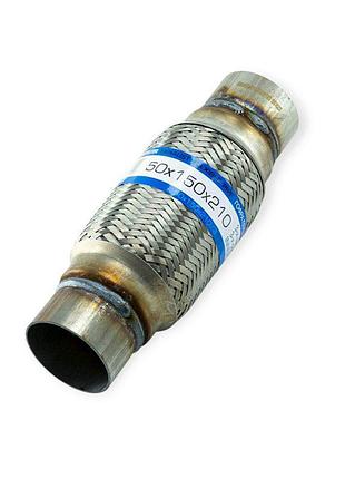 Гофра глушника 50x150x210 (3-х шарова) + фланець euroex