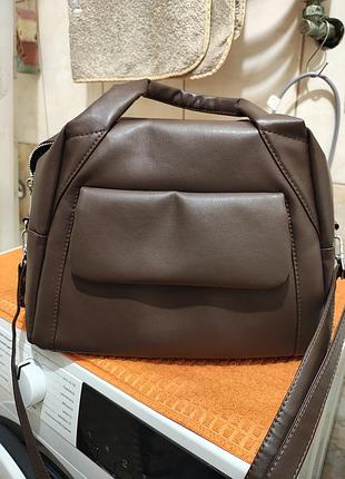 Сумка жіноча sambag через плече коричнева