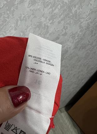 Натуральна червона спідниця 9