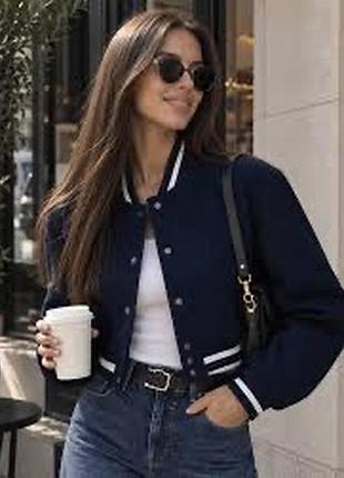 Бомбер вовна zara