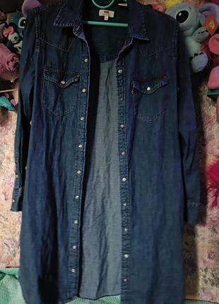 Levis джинсовые платье рубашка 2