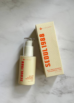 K-secret - seoul 1988 glow serum: niacinamide 15% + yuja - сыворотка для сияния кожи - 30ml