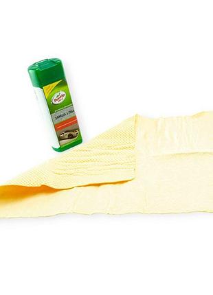 Салфетка протир. искуст. замша в тубе (42х32) желтая turtle wax (малая)