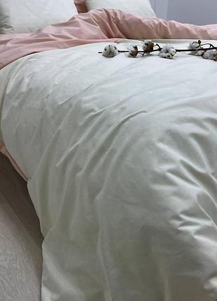 Комплект постельного белья семейный 150х210 (2 шт) бязь gold luxe наволочки 50х70 пудра-шампань