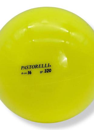 М’яч для художньої гімнастики pastorelli 16 см (giallo fluo)