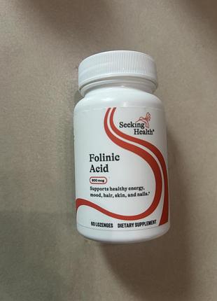 Біологічно активні речовини seeking health folinic acid 800 mcg 60 lozenges