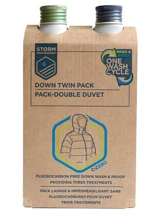 Набор для ухода за пухом storm down wash & proof twin pack (225 wash, proof)