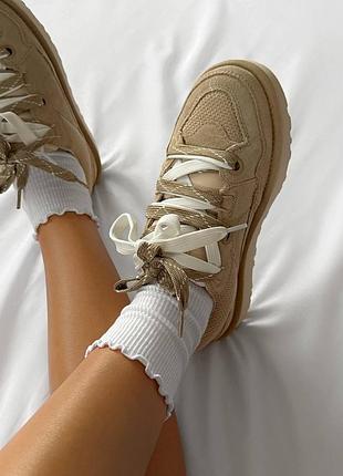 Ugg lo lowmel “beige” (без хутра) 4