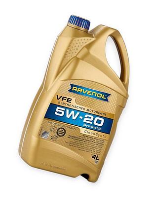Олива моторна ravenol 5w-20 vfe "synthetic" sp (rc), gf-6a 4л