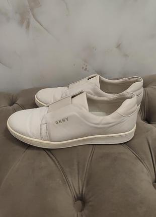 Кросівки жіночі dkny білі шкіряні