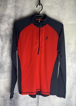 1/2 зіп кофта peak performance merino wool