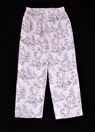 Пижамные домашние штаны disney трикотажный велюр полиэстер-эластан р.l\xl