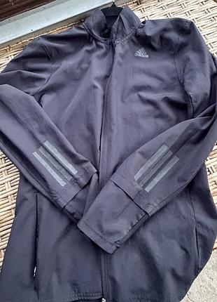Кофта adidas жіноча для бігу, легка, чорна, розмір s/m