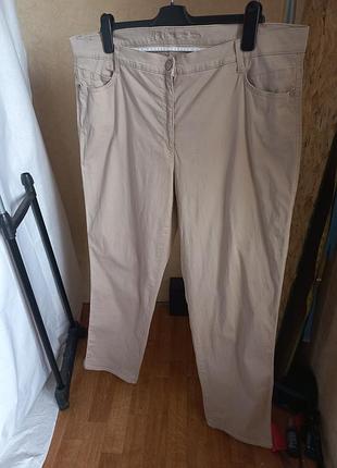 Хлопковые брюки чинос большого размера brax style nicola, p. 50 (3xl) наш 56-58 размер