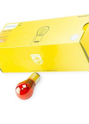 Автолампа a 12v pr21, 5w bay15d philips red зміщений цоколь