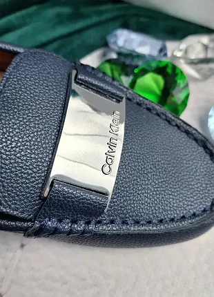 Calvin klein оригінал сині лофери мокасини 4