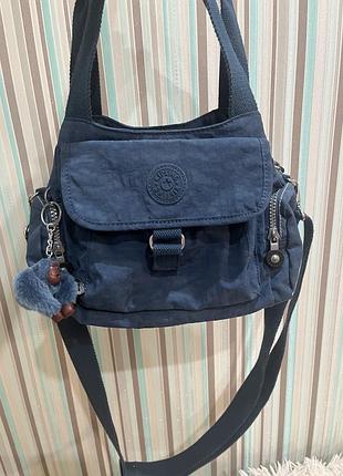 Сумка жіноча kipling felix large handbag синя 2