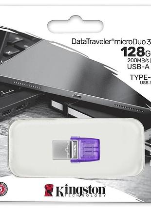 Флешка kingston 128 gb micro duo type c/a