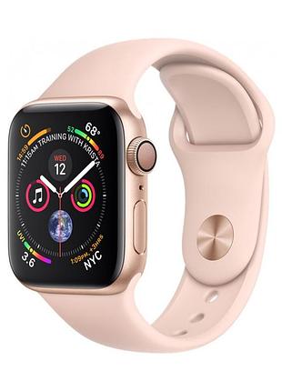 Б/у apple watch series 4 40mm gold aluminium case pink sand sport band gps повний комплект