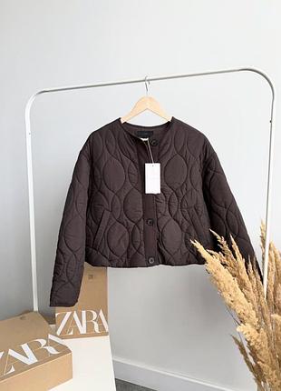 Куртка zara шоколадна s