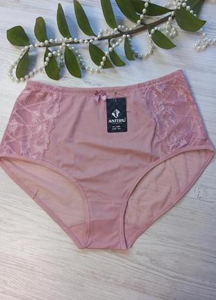 Трусики декоровані мереживом з сіточкою на сідничках 860🎀