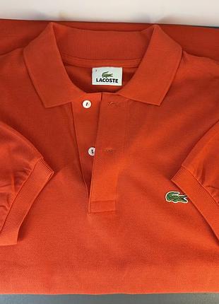 Поло чоловіче lacoste помаранчеве