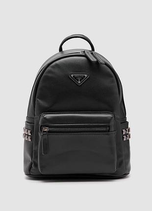 💎 prada saffiano leather backpack black 22 х 30 х 10 см