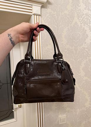 Longchamp сумка жіноча лакова