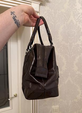 Longchamp сумка жіноча лакова 3