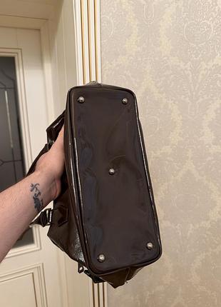 Longchamp сумка жіноча лакова 6