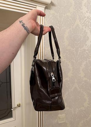 Longchamp сумка жіноча лакова 5