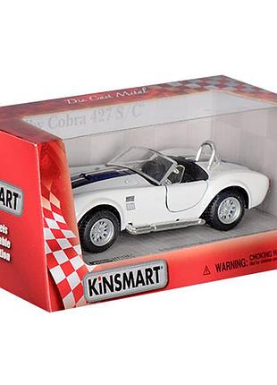 Дитяча колекційна машинка shelby cobra kt5322w інерційна білий