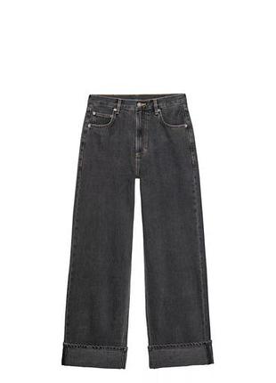 Джинси zara baggy 38 розмір сіро-чорні