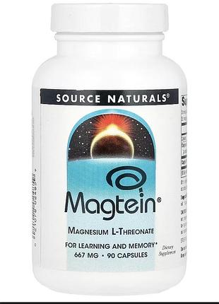 Magtein®, l-треонат магнію, 90 капсул