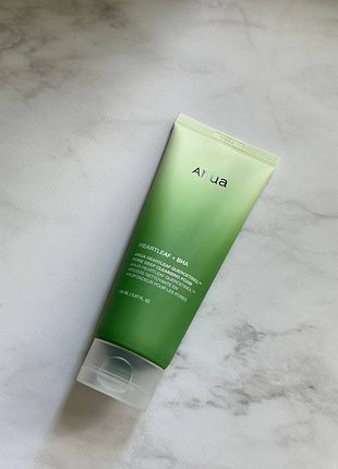 Anua - heartleaf quercetinol pore deep cleansing foam - пінка для глибокого очищення обличчя - 150ml (без коробки)