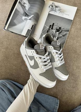 Nike dunk low white grey 10