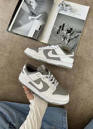 Nike dunk low white grey 7