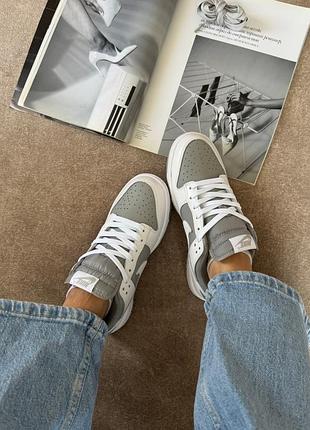 Nike dunk low white grey 4