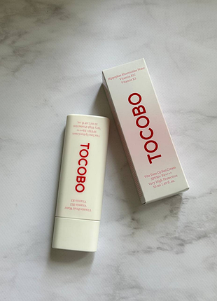 Tocobo - vita tone up sun cream spf50+ pa++++ - тонуючий сонцезахисний крем - 50ml
