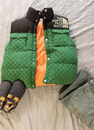 Жилетка дитяча the north face &gucci 140 р