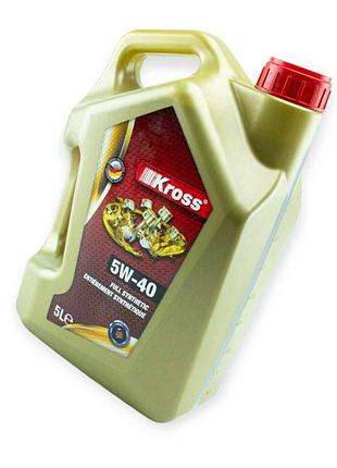 Олива моторна kross 5w-40 full synthetic sn, ci-4 5л